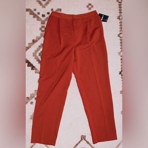 Forever 21 Long Woven Pant in Rust